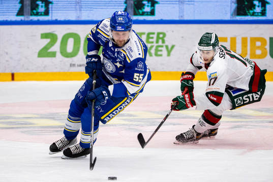 Leksands Jonas Ahnelöv och Frölundas Robin Alvarez