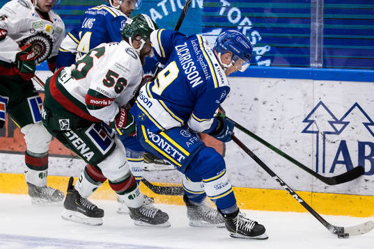 Frölundas Jonathan Sigalet  och Leksands Patrik Zackrisson