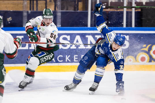 Frölundas Jesper Sellgren och Leksands Jesper Kandergård
