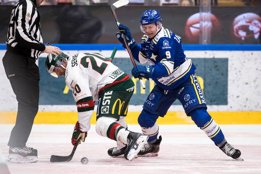 Leksands Patrik Zackrisson och Frölundas Joel Lundqvist