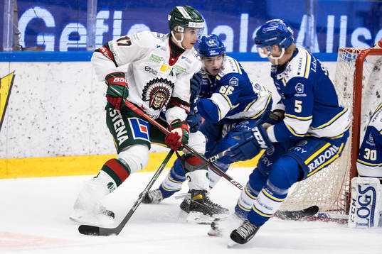 Frölundas Robin Alvarez och Leksands Nils Åman