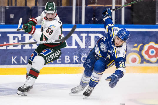 Frölundas Jesper Sellgren och Leksands Jesper Kandergård