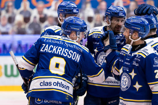Leksands Patrik Zackrisson jubel