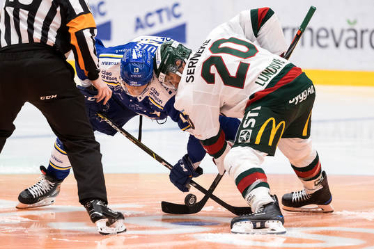 Leksands Jon Knuts och Frölundas Joel Lundqvist