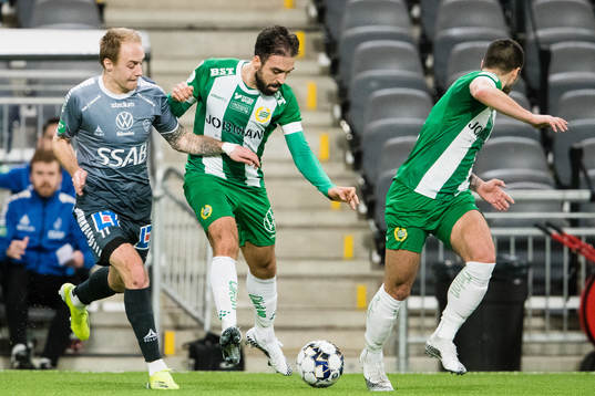 Brages Anton Lundin  och Hammarbys Abdul Khalili
