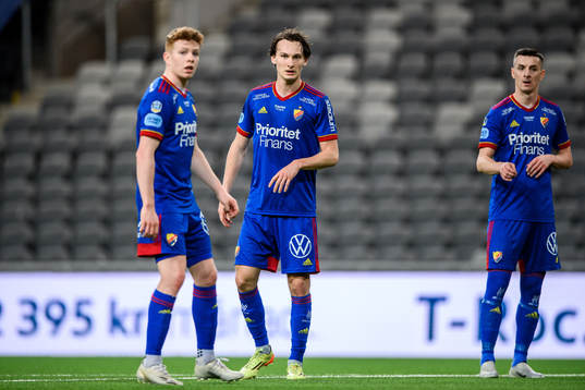 Djurgårdens Aslak Witry, Hjalmar Ekdal och Haris Radetinac