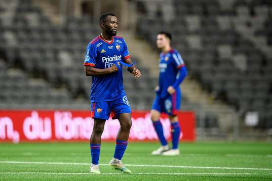 Djurgårdens Emmanuel Banda deppar