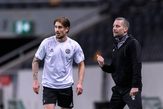 Örebros Daniel Björnqvist och tränare Axel Kjäll
