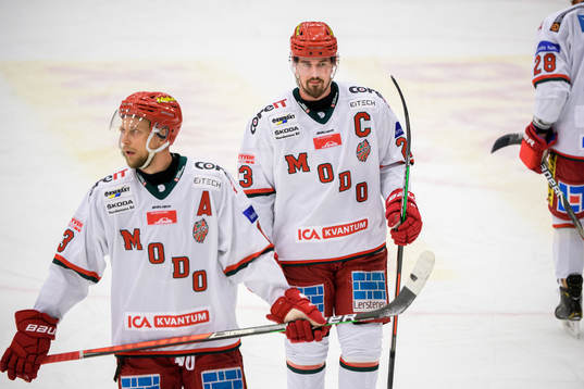 Modos Johan Harju och Daniel Sylwander deppar