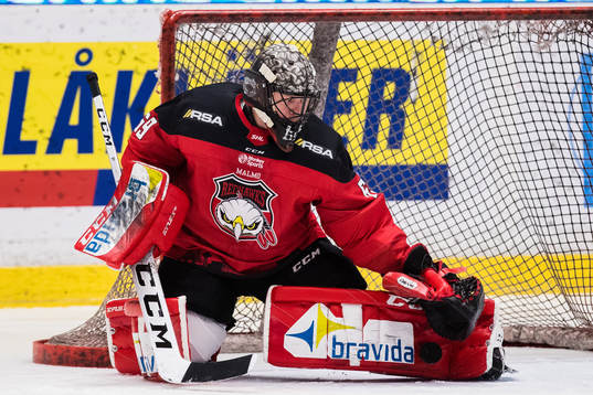 Malmö Redhawks målvakt Oscar Alsenfelt