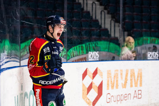 Djurgårdens William Eklund jublar