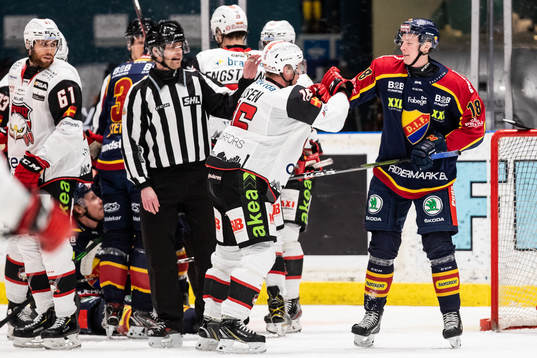 Malmö Redhawks Matias Lassen  och Djurgårdens Simon