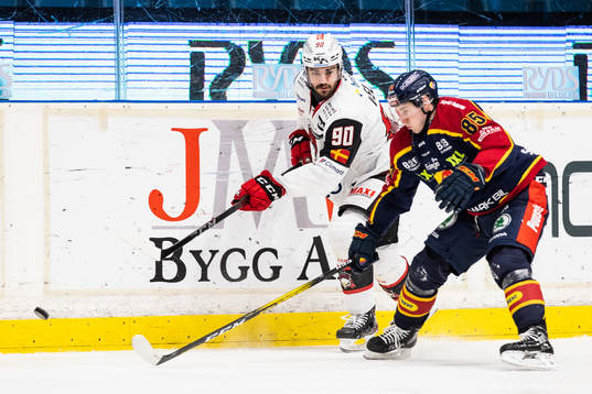 Malmö Redhawks Joseph Veleno och Djurgårdens Michael Haga