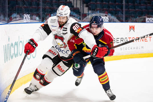 Malmö Redhawks Joseph Veleno och Djurgårdens Robert