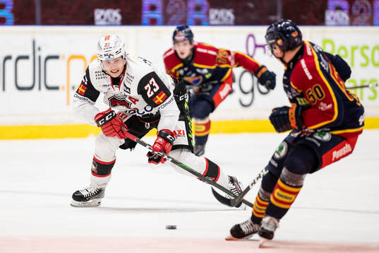 Malmö Redhawks Christoffer Forsberg och Djurgårdens