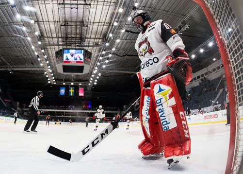 Malmö Redhawks målvakt Oscar Alsenfelt