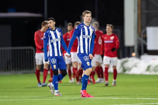 IFK Göteborgs Giorgi Kharaishvili och Oscar Vilhelmsson