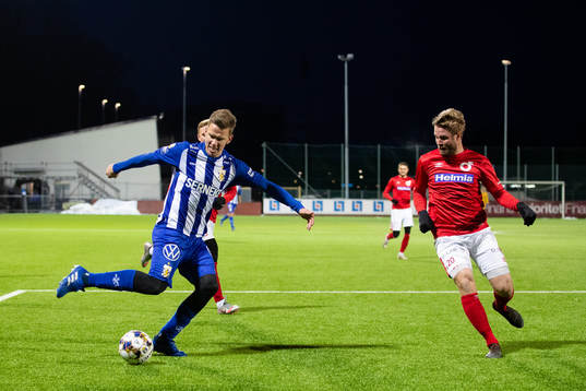 IFK Göteborgs Pontus Wenbloom och Degerfors Christoffer