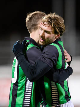 GAIS Daniel Sterner jublar ihop med August Wängberg