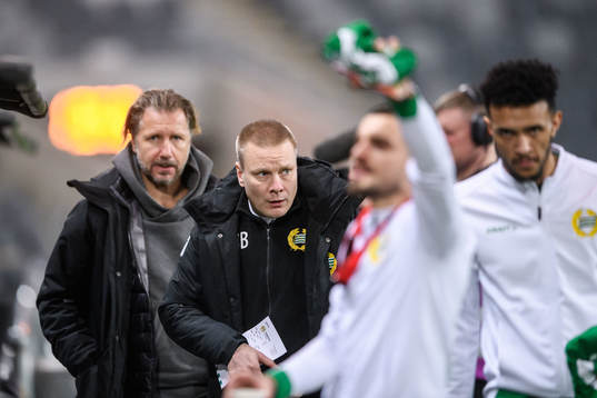Hammarbys sportchef Jesper Jansson och tränare Stefan