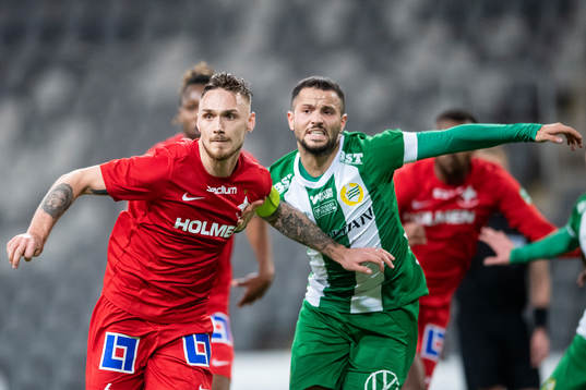 IFK Norrköpings Linus Wahlqvist och Hammarbys Mohanad