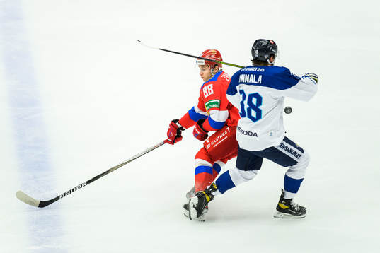 Damir Zhafyarov of Russia and Jere Innala of Finland