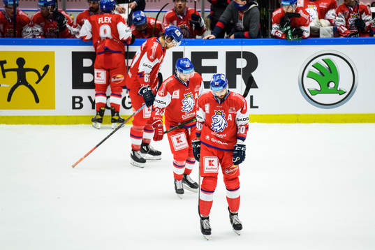 Michal Moravcik and Ondrej Roman of Czech Republic look