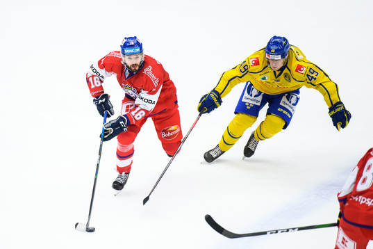 Michal Birner of Czech Republic and Filip Hållander of