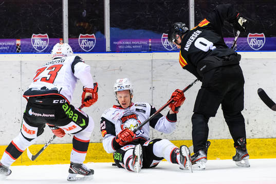 Malmö Redhawks Lars Bryggman och Brynäs Niclas Andersén
