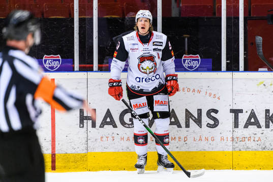 Malmö Redhawks Emil Sylvegård reagerar