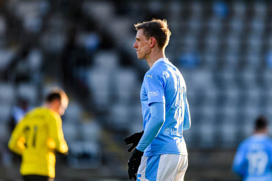 Malmö FFs Sören Rieks deppar