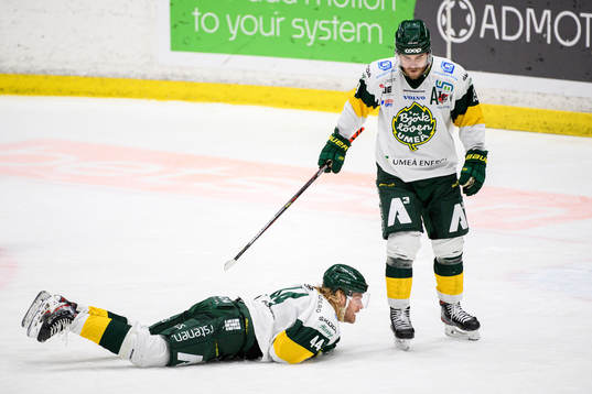 Björklövens Olle Liss och Alexander Wiklund deppar