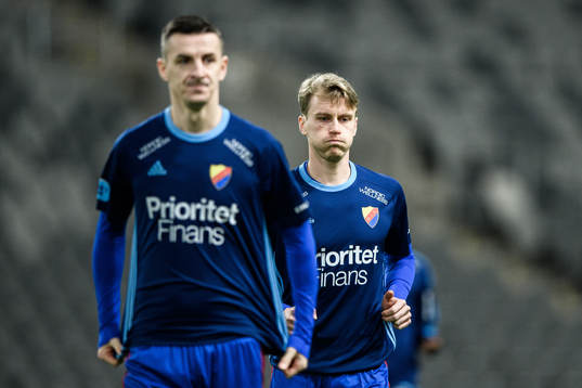 Djurgårdens Haris Radetinac och Rasmus Schüller