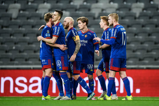 Djurgårdens spelare jublar