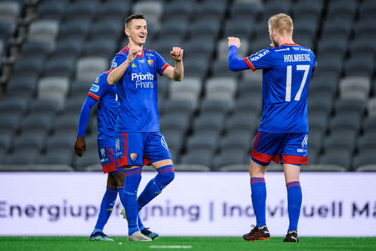 Djurgårdens Haris Radetinac jublar