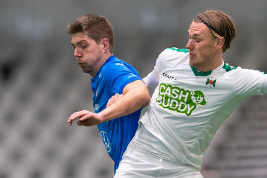 Halmstads Mikael Boman och Varbergs Hampus Zachrisson
