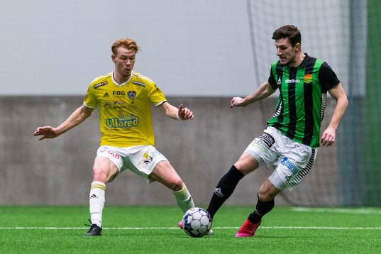 under träningsmatchen i fotboll mellan Falkenberg och GAIS