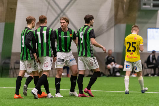 GAIS spelare jublar