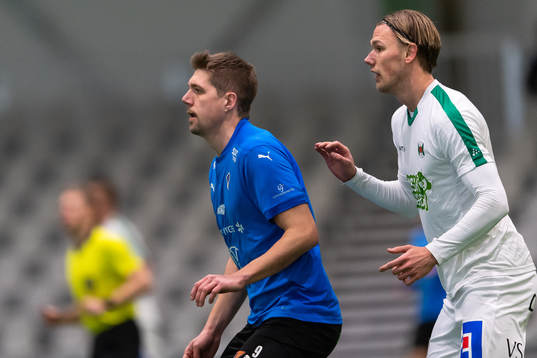 Halmstads Mikael Boman och Varbergs Hampus Zachrisson