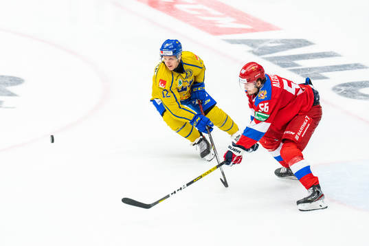 Max Friberg of Sweden and Aleksandr Alexeyev of Russia