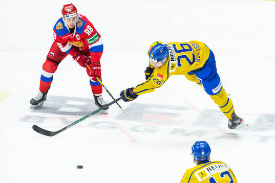 Damir Zhafyarov of Russia and Anton Bengtsson of Sweden