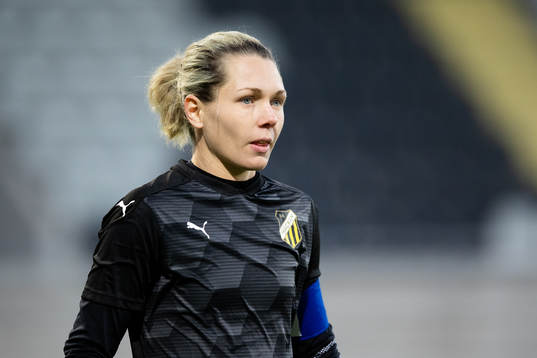Häckens målvakt Jennifer Falk