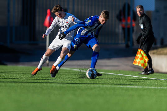 Helsingborgs Max Svensson och IFK Göteborg Gustaf Norlin