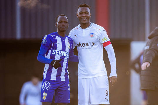 IFK Göteborg Alhassan Yusuf och Helsingborgs Alhaji Gero