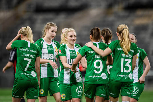 Hammarbys Ellen Gibson jublar