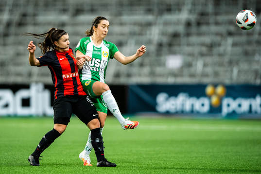 Brommapojkarnas Alexsandra Lobanova och Hammarbys Fanny