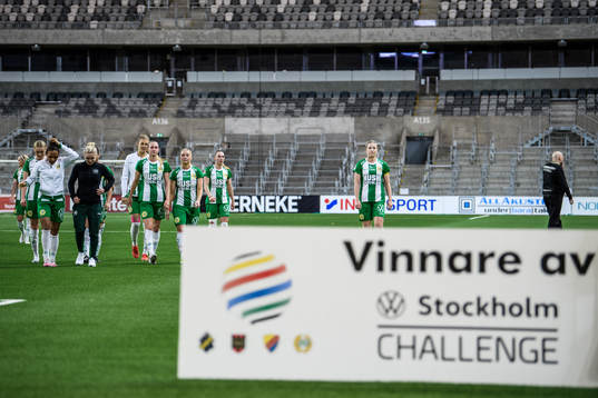 Hammarbys Madelen Janogy, Emilia Larsson, Ellen Wangerheim,