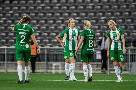 Hammarbys Ellika Holmberg och Ellen Gibson