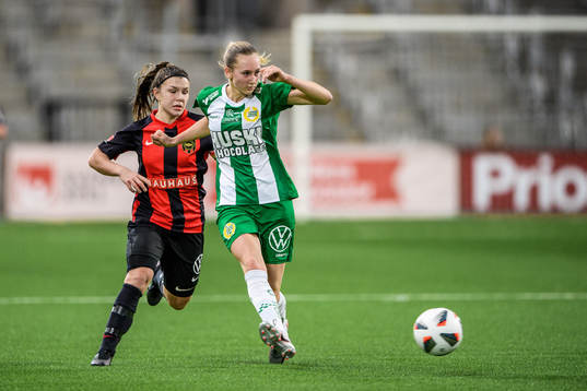 Brommapojkarnas Alexsandra Lobanova och Hammarbys Ellen
