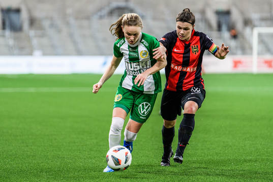 Hammarbys Matilda Vinberg och Brommapojkarnas Alexsandra